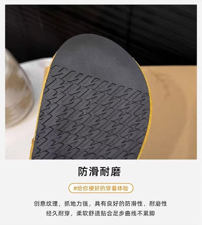 Accent Floral Genuine Mules Hidden Leather Jane Mary Wedge