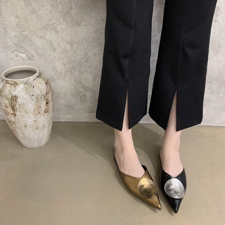 Mules Toe Pointed Disc