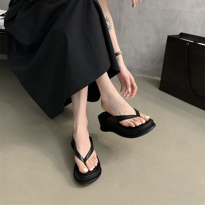 Platform Slide Thong Sandals
