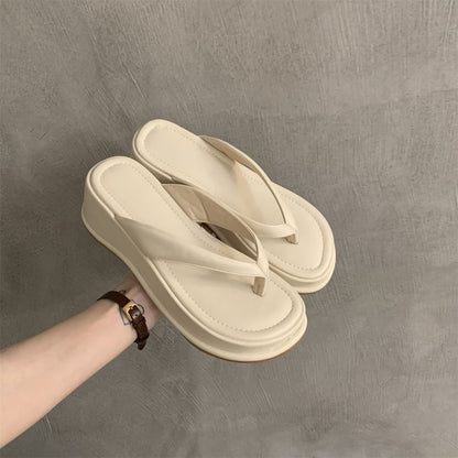 Platform Slide Thong Sandals