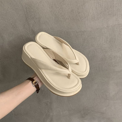 Platform Slide Thong Sandals