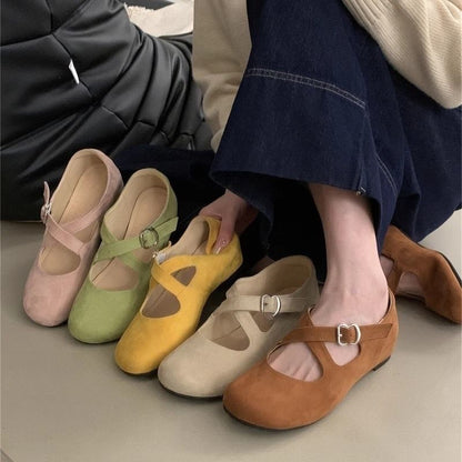 Criss Hidden Jane Mary Wedge Cross Shoes