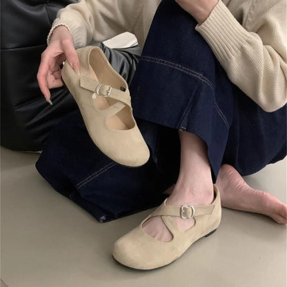 Criss Hidden Jane Mary Wedge Cross Shoes