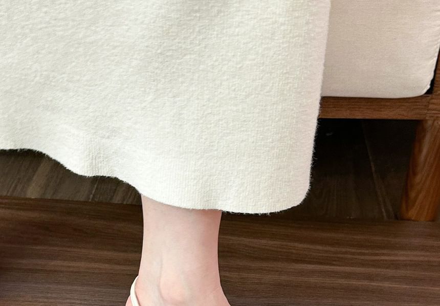 Kitten Slingback Heel Pumps Pointed Toe Buckled