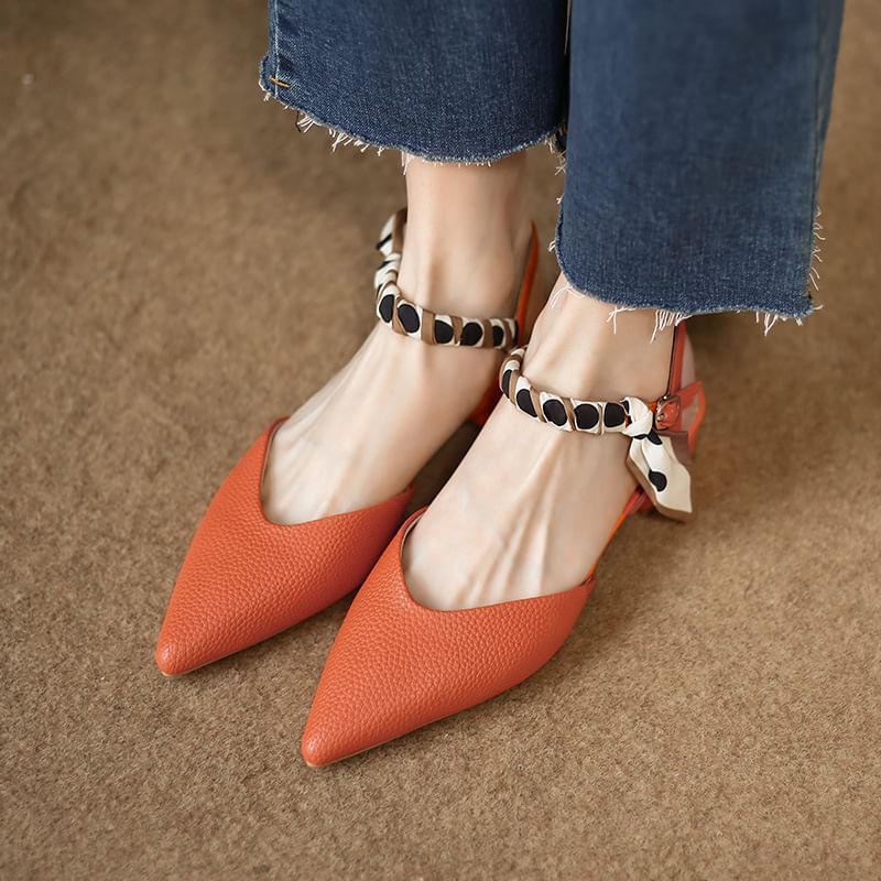 Sandals Toe D'Orsay Buckle Pointed