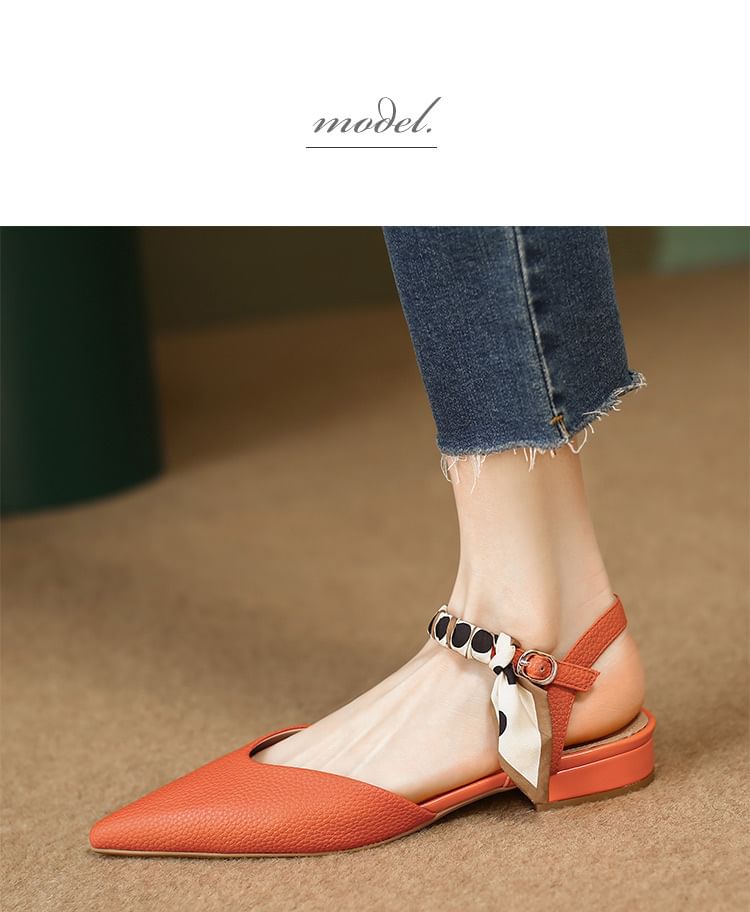 Sandals Toe D'Orsay Buckle Pointed