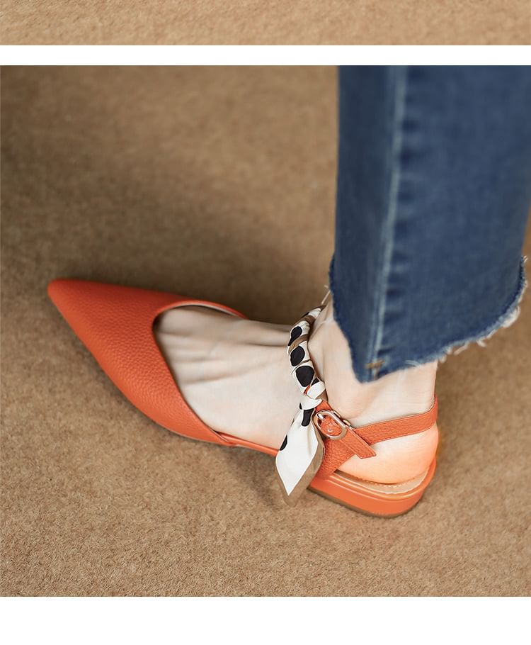 Sandals Toe D'Orsay Buckle Pointed