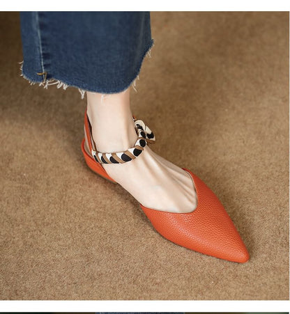 Sandals Toe D'Orsay Buckle Pointed