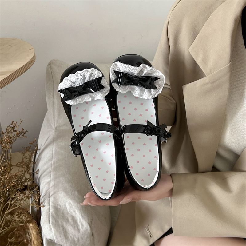 Jane Pumps Ruffle Bow Mary