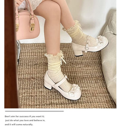 Jane Pumps Ruffle Bow Mary