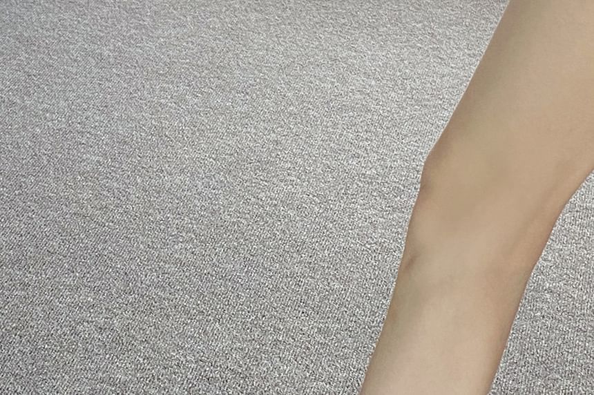 High Thong Heel Slide Buckled Sandals