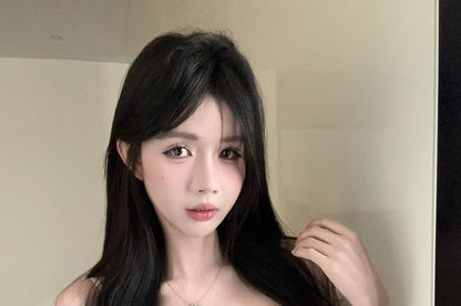 Top Camisole Trim Slim Slit Lace Fit