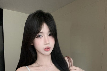 Top Camisole Trim Slim Slit Lace Fit