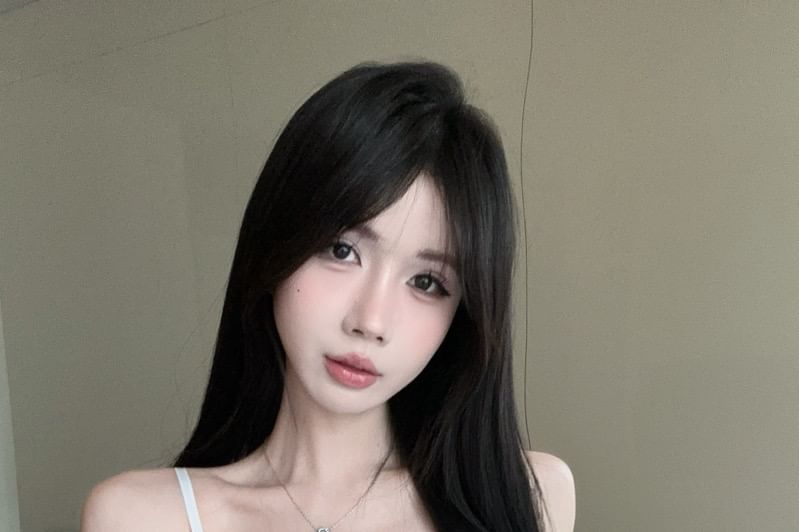 Top Camisole Trim Slim Slit Lace Fit