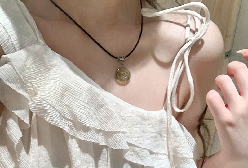 Dress Plain Sleeveless Trim Midi A-Line Asymmetrical Ruffle