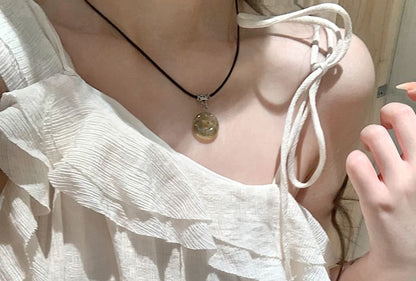 Dress Plain Sleeveless Trim Midi A-Line Asymmetrical Ruffle