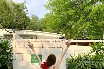 Halter Lace Panel Midi A-Line Dress Plaid Open Back