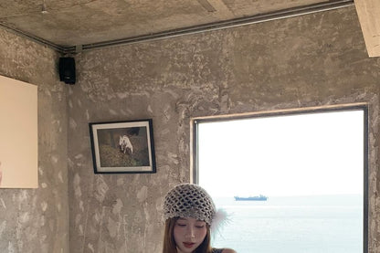 Lace Mini Dress Panel Bow Sleeveless A-Line V-Neck