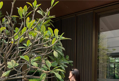 Maxi Tee Mock Skirt Slim / Short-Sleeve Crop A-Line Fit Waist Neck Mid Plain