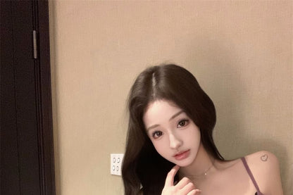 Flowy Top Ruffle Lace Panel Trim Cami