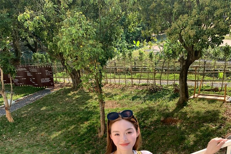 Ruffle Dress Trim / Lace Spaghetti Cardigan Strap A-Line Bow Panel Melange Mini Ruched