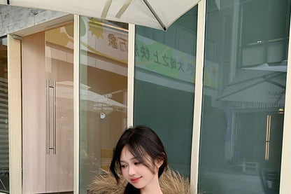 Fit Lace Pintuck Blouse Off-Shoulder Cap-Sleeve Panel Slim