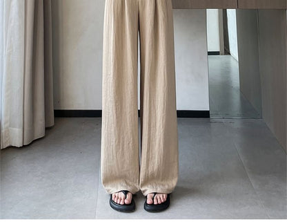 High Leg (Various Plain Designs) Wide Waist Dress Pants