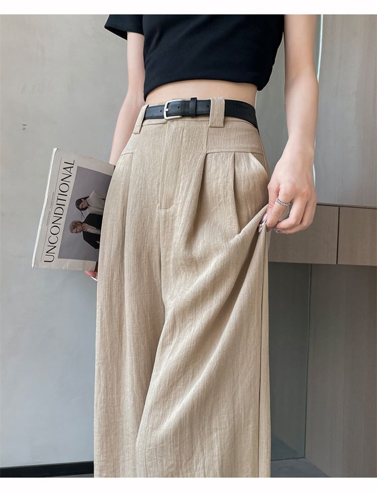 High Leg (Various Plain Designs) Wide Waist Dress Pants