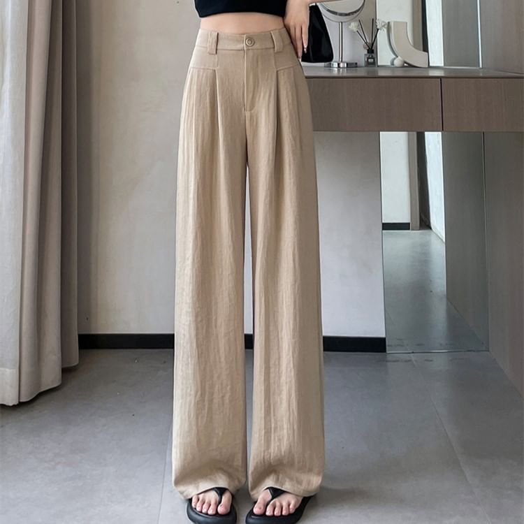 High Leg (Various Plain Designs) Wide Waist Dress Pants