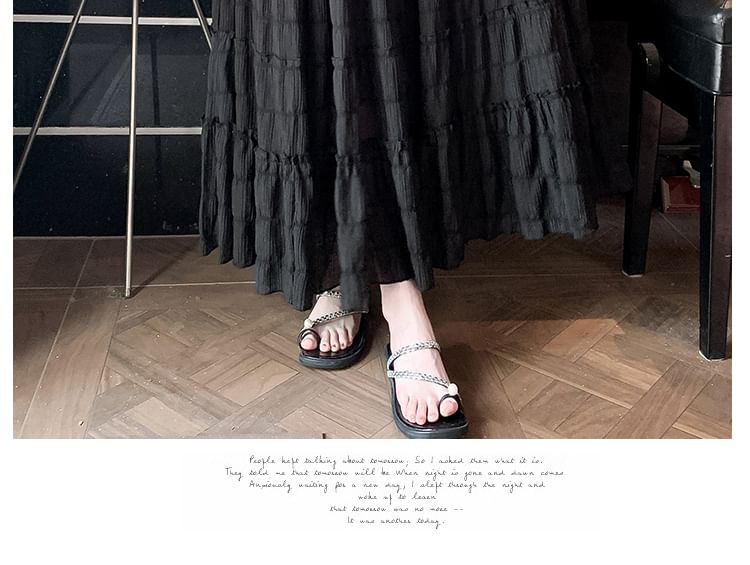 Midi Plain Tiered Mesh Skirt Waist Elastic A-Line