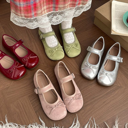 Plain Flats Jane Bow Accent Mary