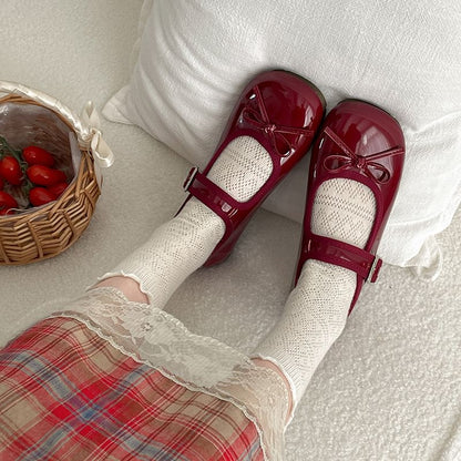 Plain Flats Jane Bow Accent Mary