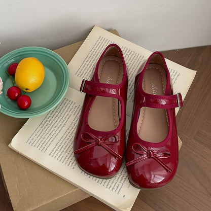 Plain Flats Jane Bow Accent Mary