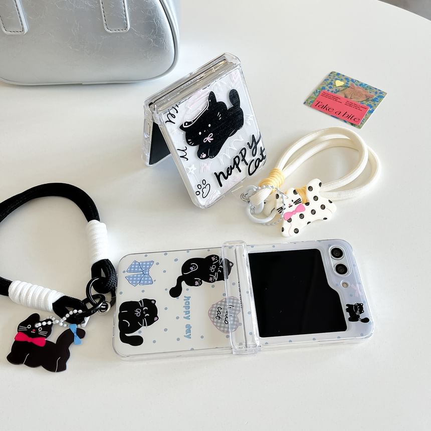 / Phone Strap Set Cat Case