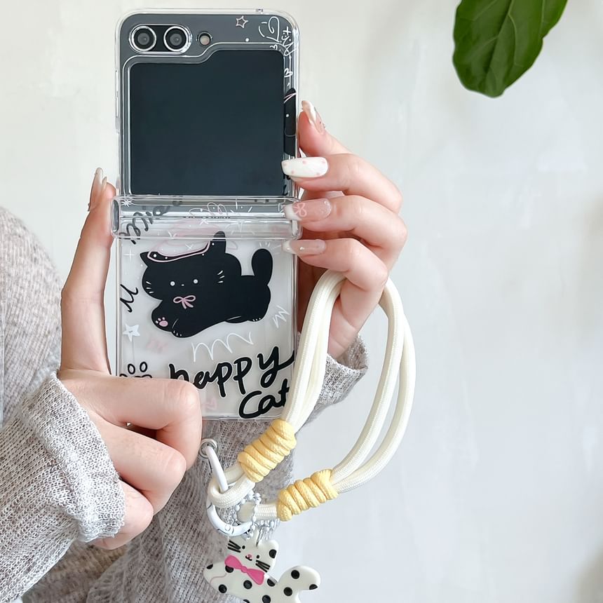 / Phone Strap Set Cat Case