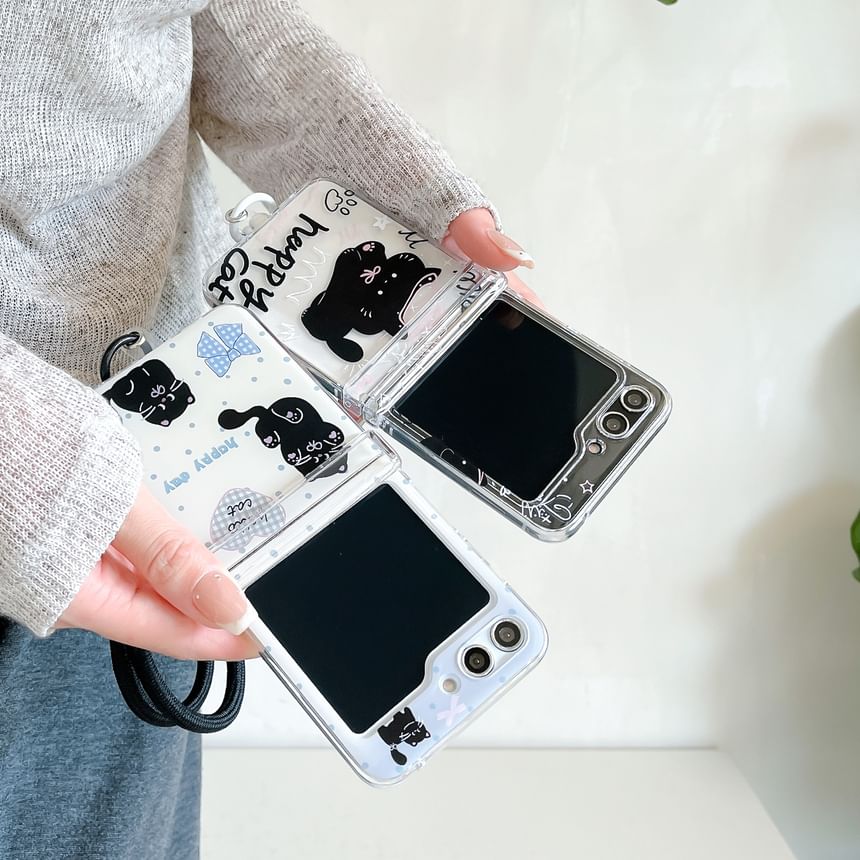 / Phone Strap Set Cat Case