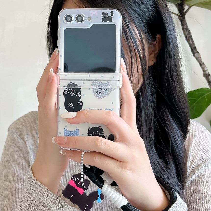 / Phone Strap Set Cat Case