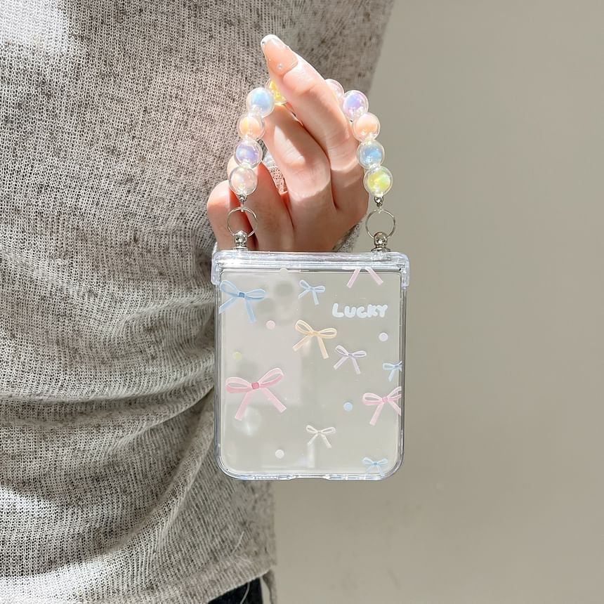 / Heart Bow Phone Case Set Strap