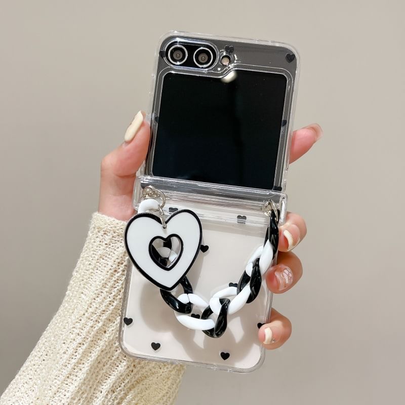 / Set Heart Strap Case Phone