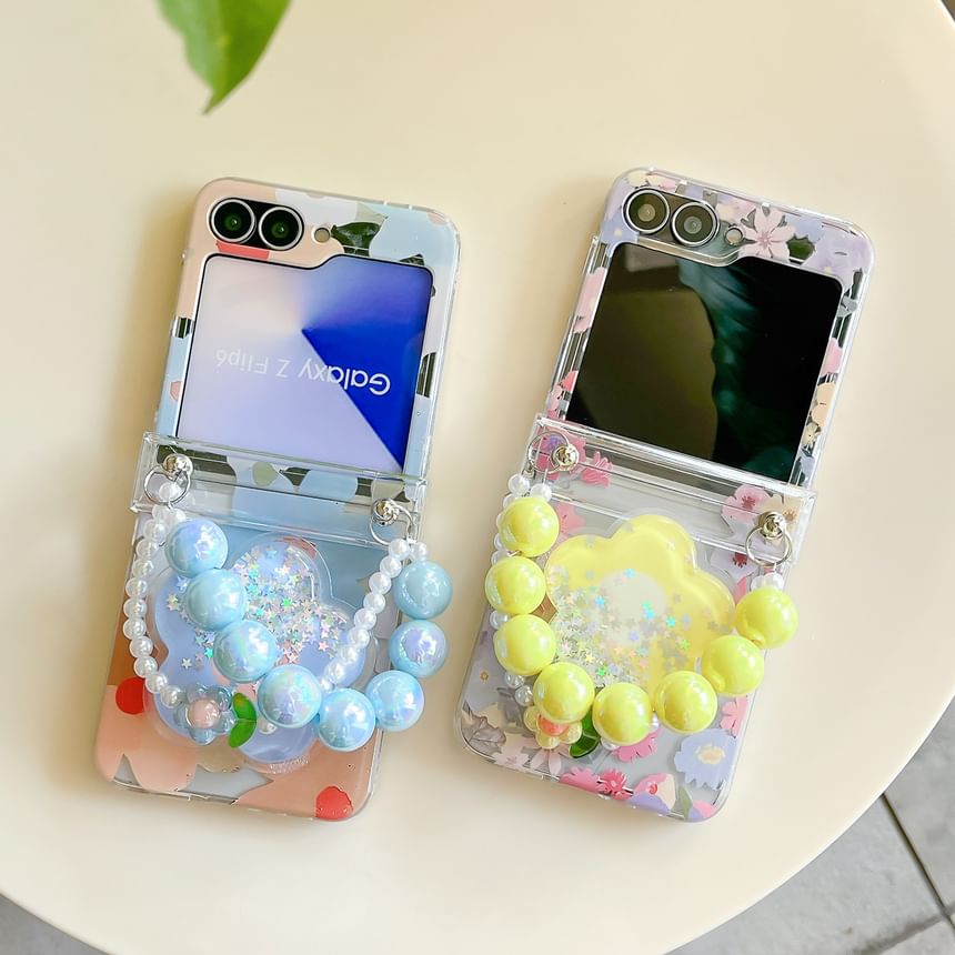 Case / Phone Floral Strap Set