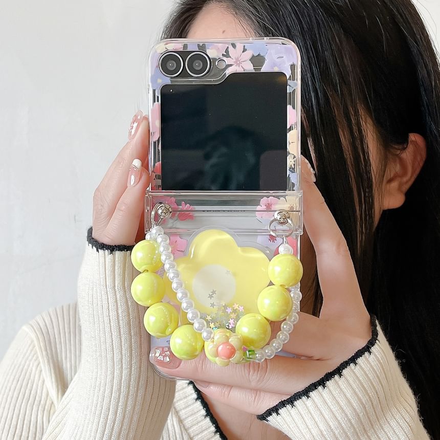Case / Phone Floral Strap Set