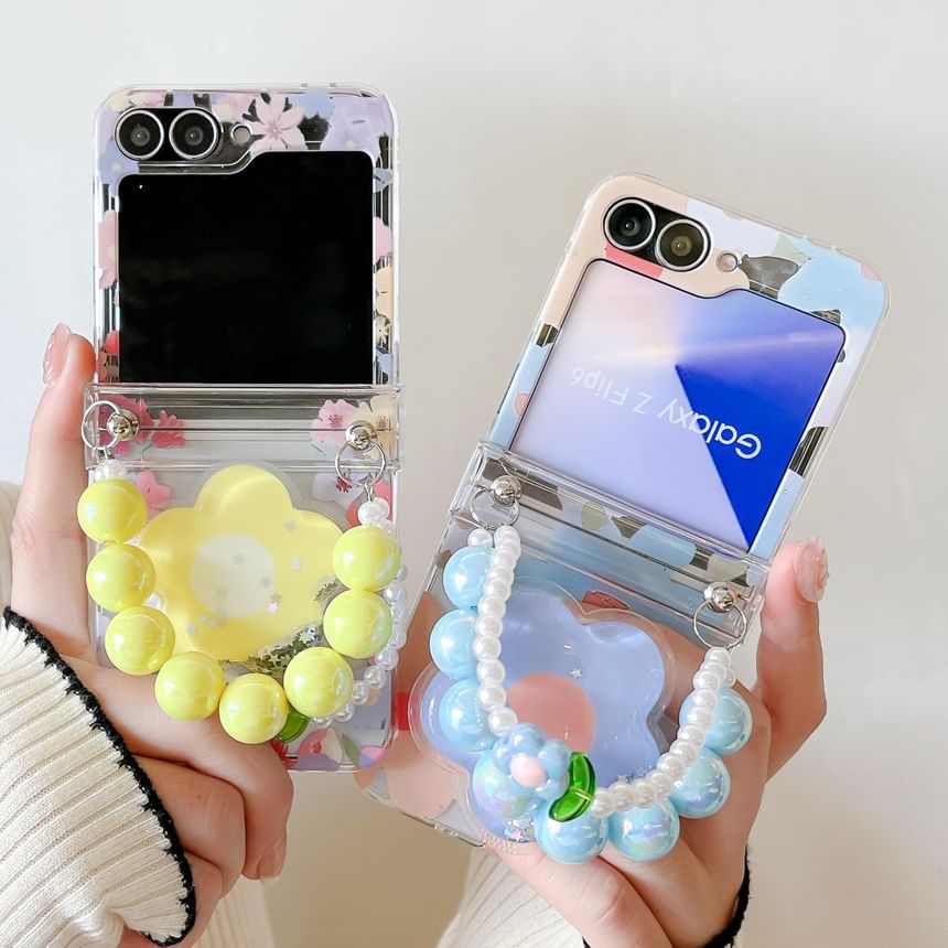 Case / Phone Floral Strap Set