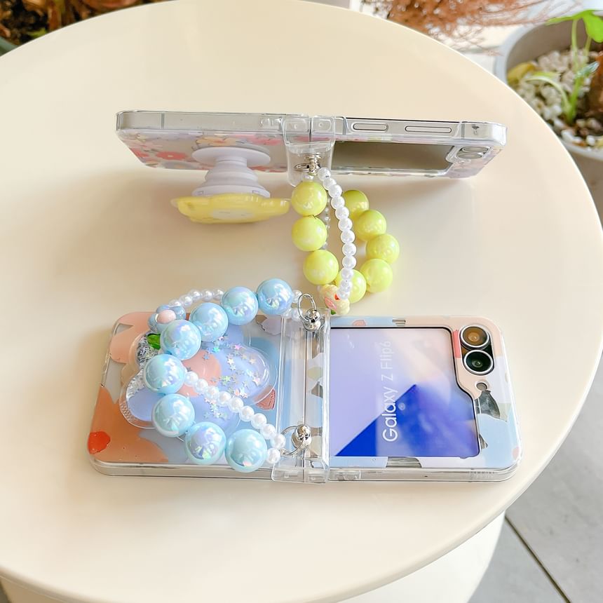 Case / Phone Floral Strap Set