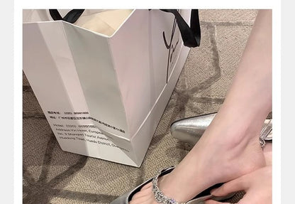 Jane Faux Wedge Hidden Leather Mules Mary Rhinestone