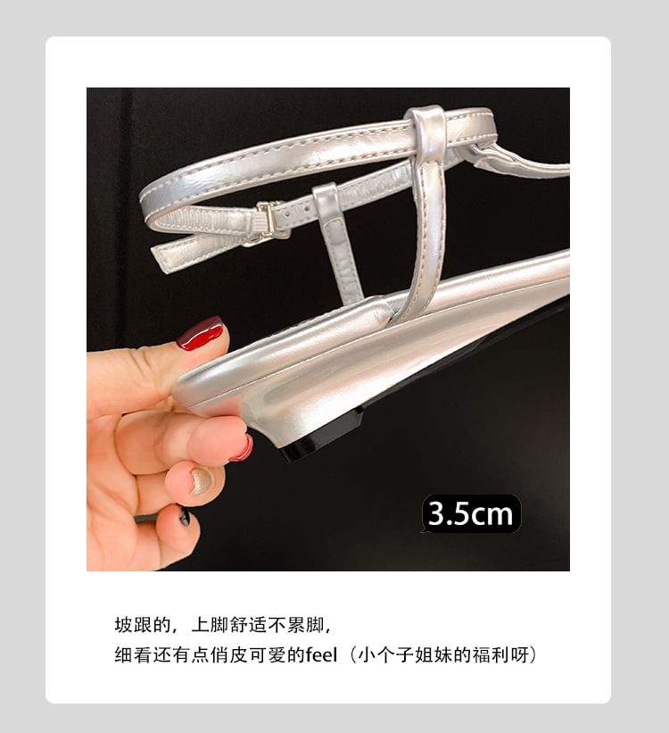 Toe Genuine Slingback Wedge Leather Pointed Heel Sandals