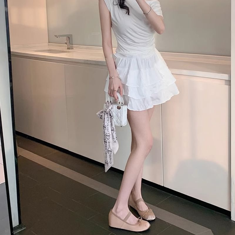 Mary Toe Satin Jane Hidden Mules Bow Round Wedge