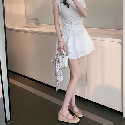 Mary Toe Satin Jane Hidden Mules Bow Round Wedge