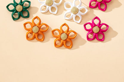 Stud Floral Alloy Earring