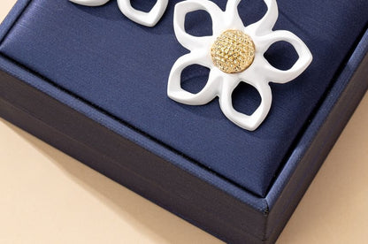 Stud Floral Alloy Earring