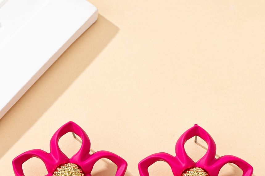 Stud Floral Alloy Earring